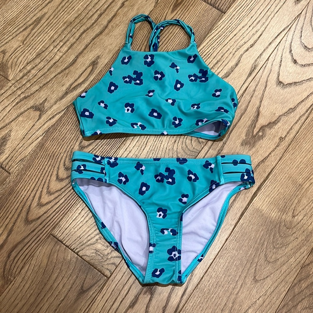 Wave Zone girls bikini set size medium 7/8
